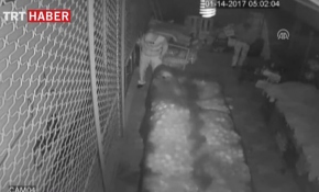 Gaziantep'te hırsızlık anı güvenlik kamerasında