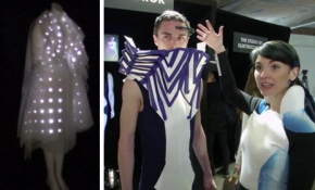 Ruh halinize göre şekil değiştiren elbiseler