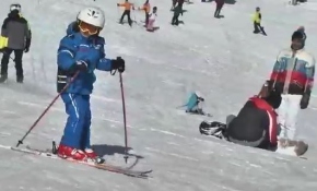 Kayak merkezlerinde yoğunluk
