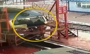 Trenin bakımını yapan işçilerin talihsizliği