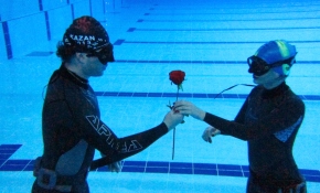 Sevgiliye "nefes tutturan" kutlama