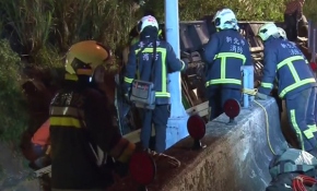 Tayvan'da aşırı hız felaketi beraberinde getirdi