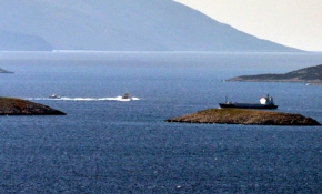 Kardak kayalıklarında hareketli dakikalar