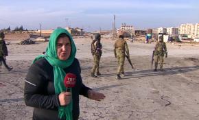 Teröristlerden temizlenen El Bab'ı ilk kez TRT Haber görüntüledi