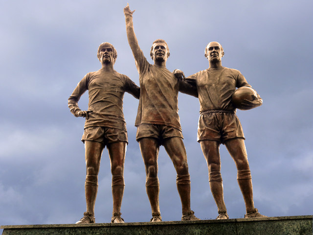 George Best, Denis Law, Bobby Charlton