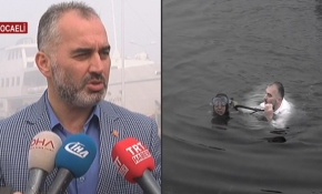 Fenalaşan dalgıcı belediye başkanı kurtardı