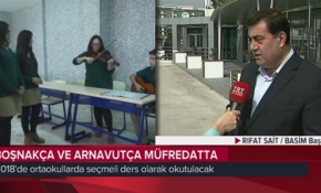 Boşnakça ve Arnavutça seçmeli ders oluyor