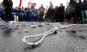 Cumhurbaşkanı Erdoğan'a suikast girişimi davasında sanıklara protesto