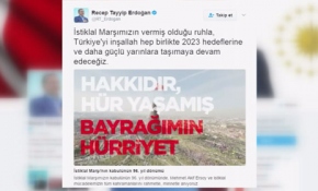 Cumhurbaşkanı'ndan anlamlı paylaşım