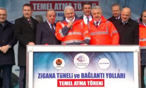 Başbakan Binali Yıldırım, Zigana Geçidi temel atma törenine katıldı.