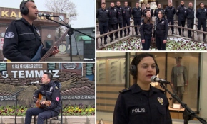 Çanakkale Türküsü'nü komiser yardımcıları söyledi