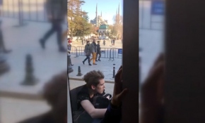 Patencilerin tramvay yolunda tehlikeli yolculuğu