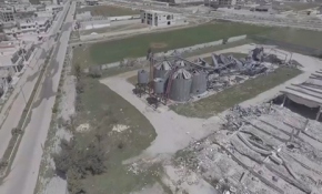 Katliam bölgesini havadan böyle görüntüledi