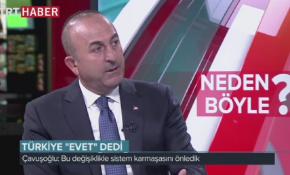 Bakan Çavuşoğlu TRT Haber'in konuğuydu