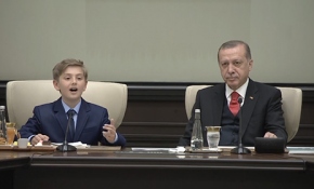 Cumhurbaşkanı Erdoğan'ın çocukları kabulü