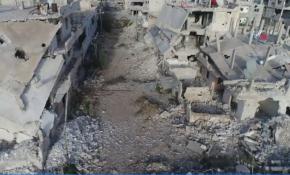 Esed rejiminin harabeye çevirdiği 'Dera' böyle görüntülendi