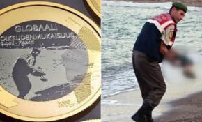 Finlandiya Aylan bebeğin resmini parasında yaşatıyor