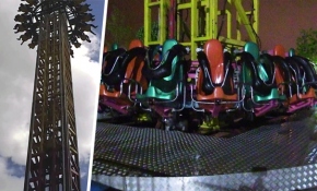 Konya'da lunaparkta faciadan dönüldü