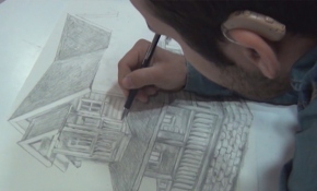 Oğlu çiziyor, babası maketini yapıyor