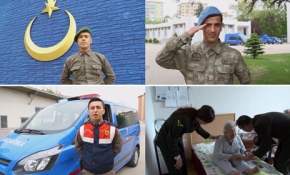 Jandarmadan duygulandıran 'Anneler Günü' klibi