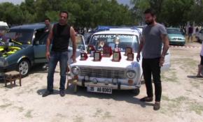 Bodrum'da modifiyeli otomobil rüzgarı esti