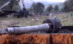 Şırnak'ta düşen askeri helikopterin enkazı görüntülendi