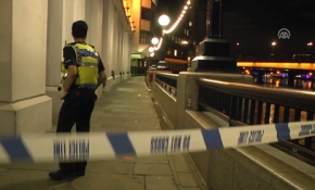 Londra saldırısı sonrasında olay yeri görüntüleri...