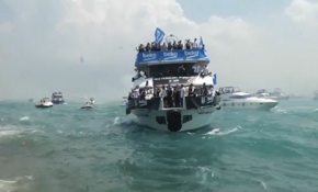 Beşiktaşlılar şampiyonluğu işte böyle kutladı...