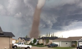 Dev hortum büyük panik yarattı