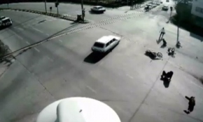 İki motor çarpışınca!