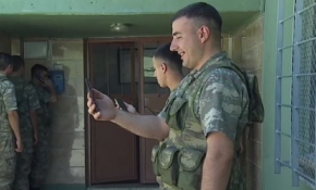 Suriye sınırında bayram