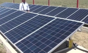 Köyün içme suyu güneş panellerinden sağlanıyor