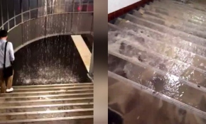 Paris metrosu sular altında