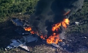 İşte ABD'de düşen askeri uçak