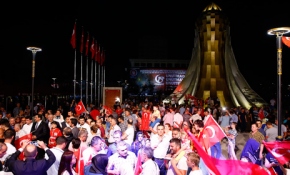 Keçiören'de 15 Temmuz'un yıl dönümünün ilk nöbeti tutuldu