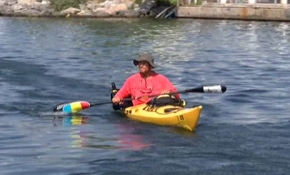 Çılgın profesör kanoyla Karadeniz turunda akıntı nedeniyle zorlandı