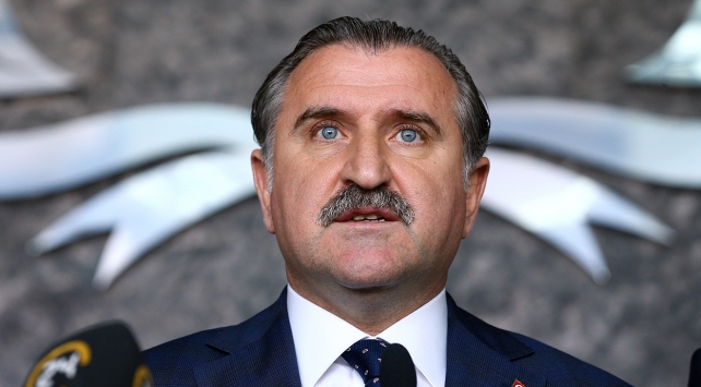 Bakan Bak'tan Beşiktaş'a teşekkür mesajı