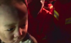 Çin'de 40 metrelik kuyuya düşen çocuk kurtarıldı