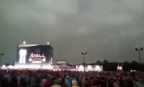 Yıldırım festival alanına böyle düştü