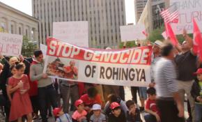 Dünyanın dört bir yanından Arakan protestosu