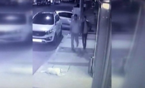 Köpeğe tekme atan kişi yakalandı