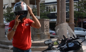 Trafikte kask denetimi