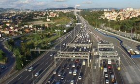 Fatih Sultan Mehmet Köprüsü'nde çalışma