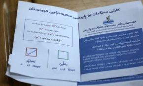 Irak'taki gayrimeşru referanduma tepkiler sürüyor