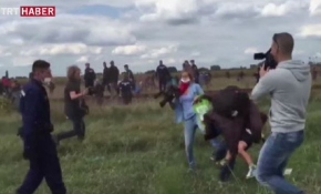 Sığınmacıya çelme cezasız kalmadı