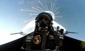 İşte SOLOTÜRK pilotunun kokpit görüntüleri