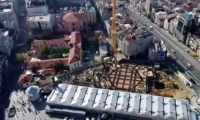 Taksim Camii'nin son durumu havadan görüntülendi