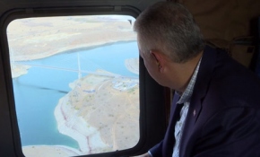 Başbakan Yıldırım Karamağara Köprüsü'nde incelemelerde bulundu