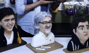 Kadın girişimcinin 'yünden heykelleri'