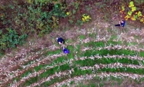 Yaşlı kadını 'drone' ile buldular